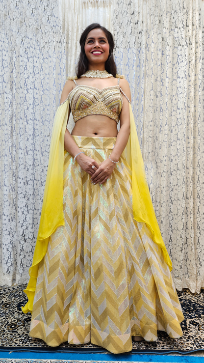 Yellow Lehenga Set