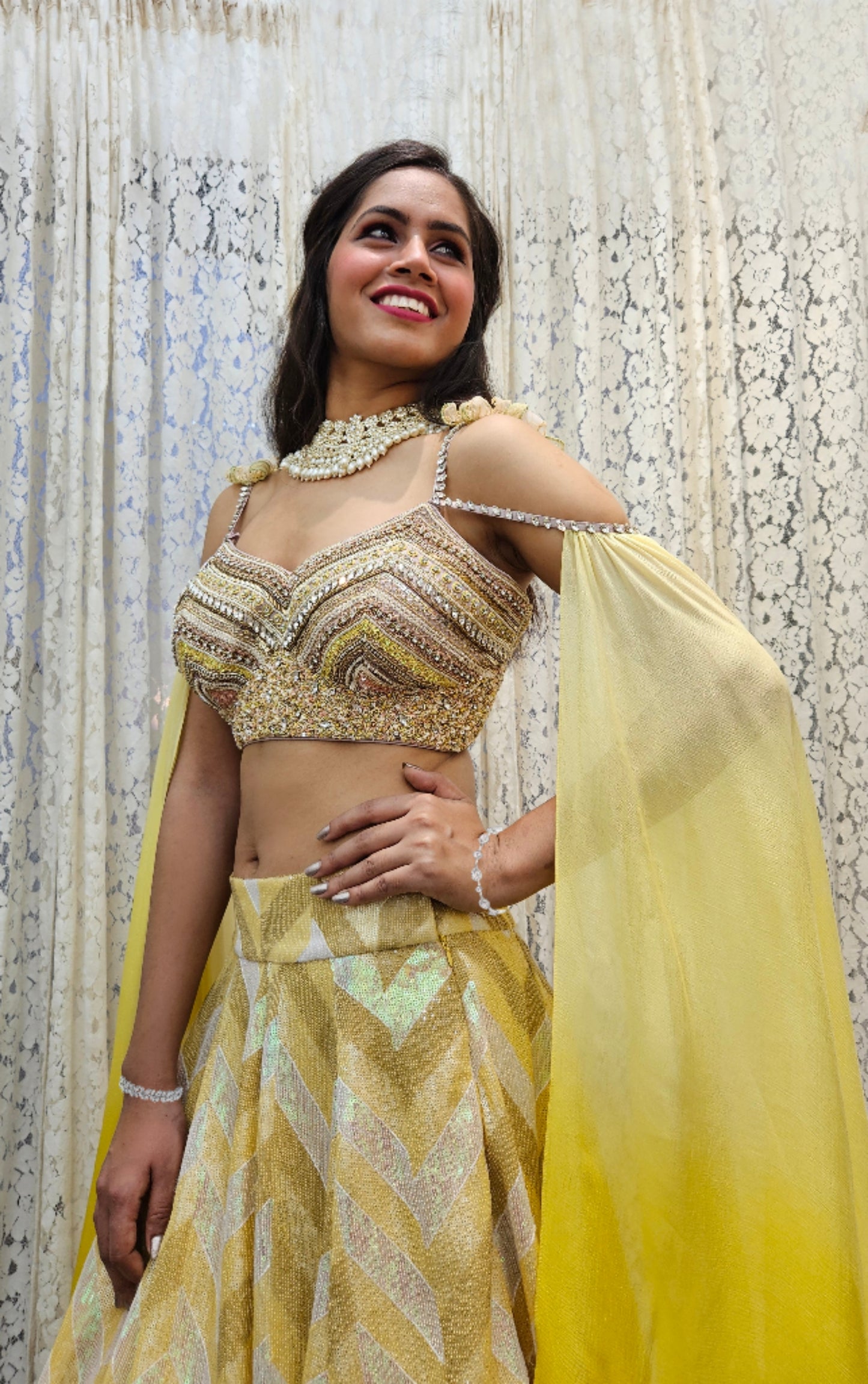 Yellow Lehenga Set