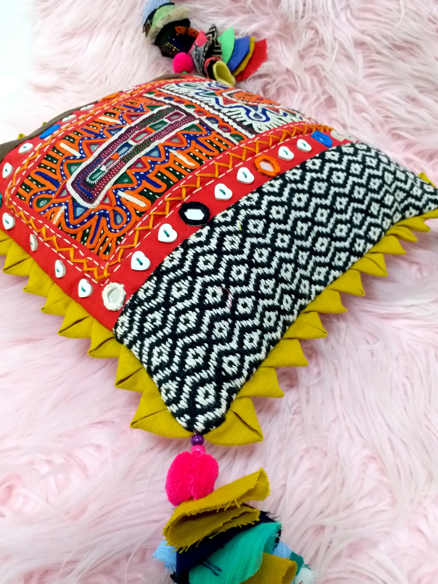 Kutchi Bharat Cushion Cover