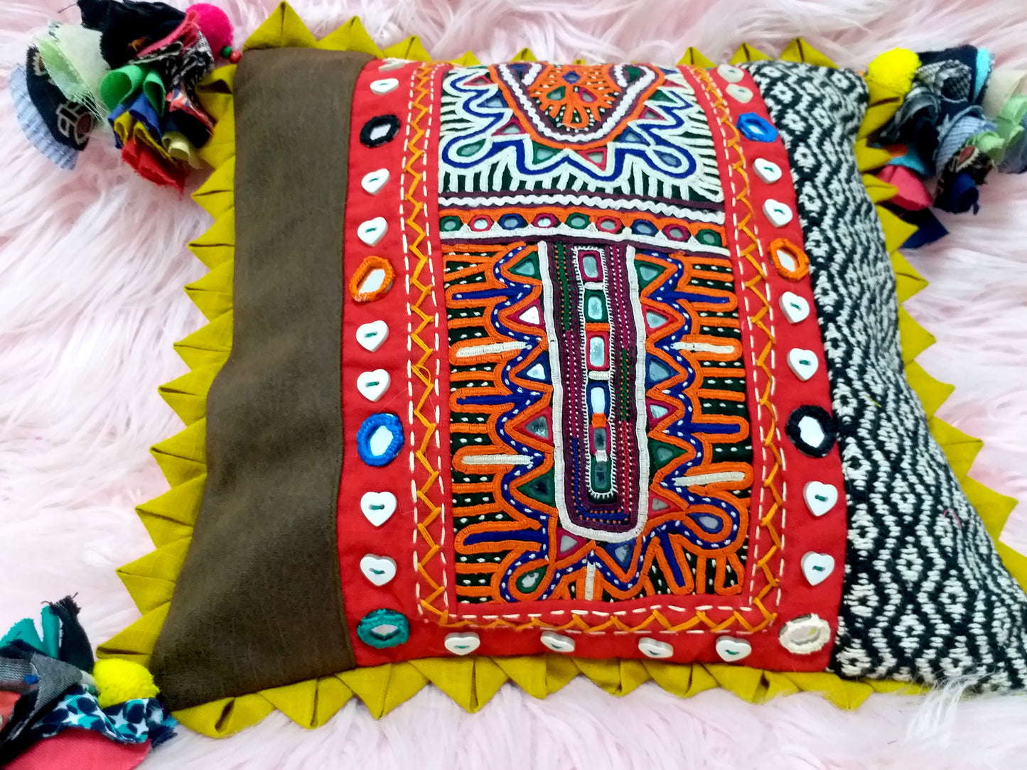 Kutchi Bharat Cushion Cover