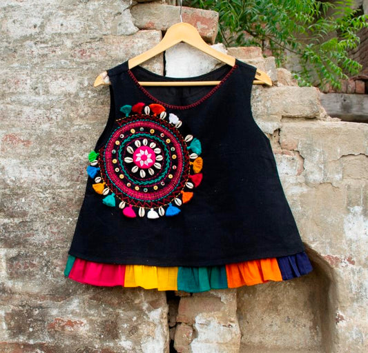 Black Mandala Top