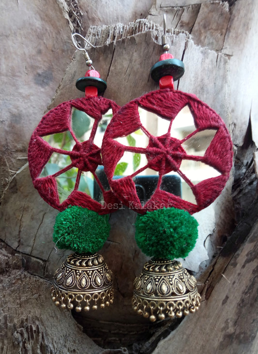 Muladhara Mirrorwork Earrings