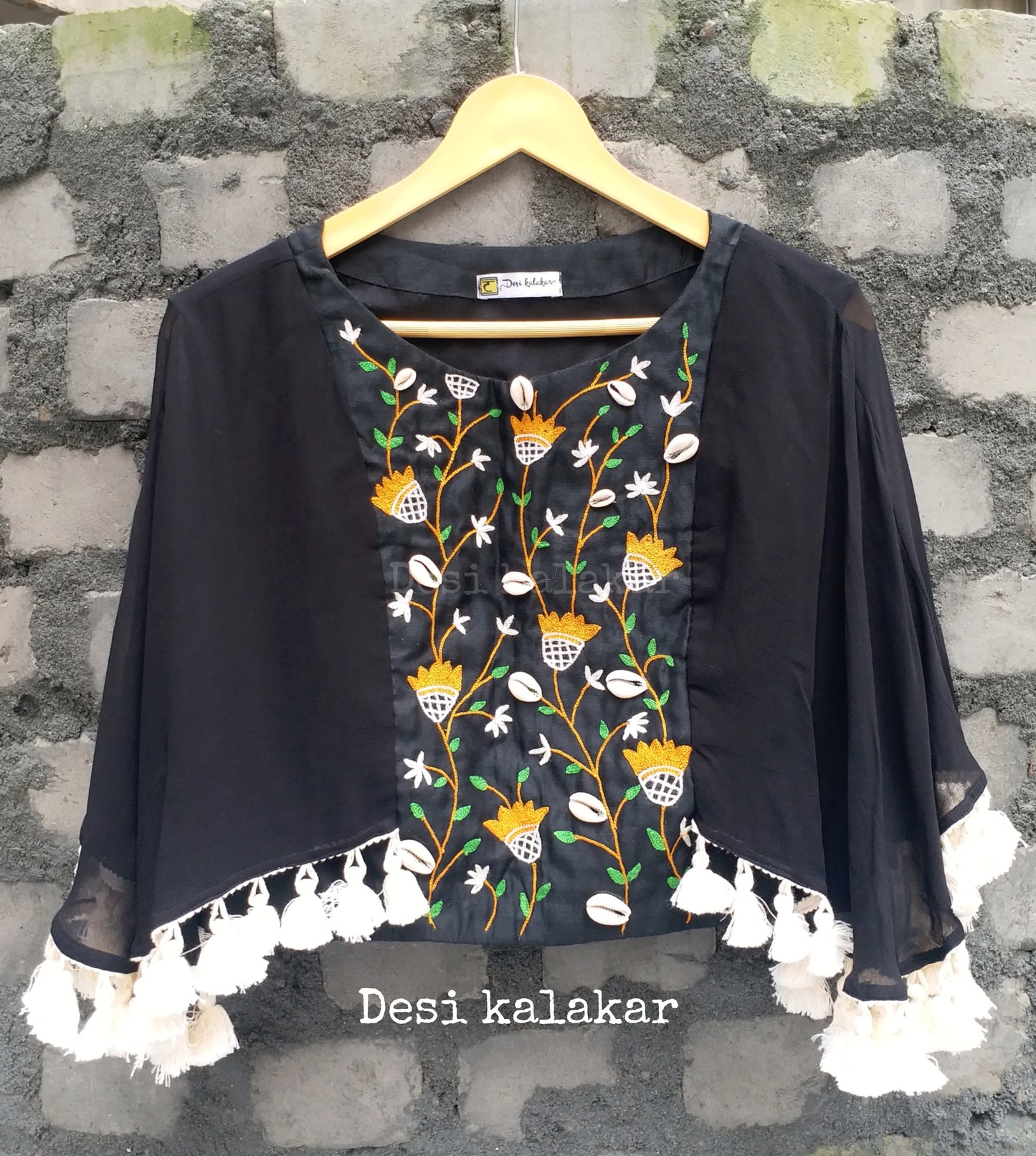 Black Sun Kissed Cape Top