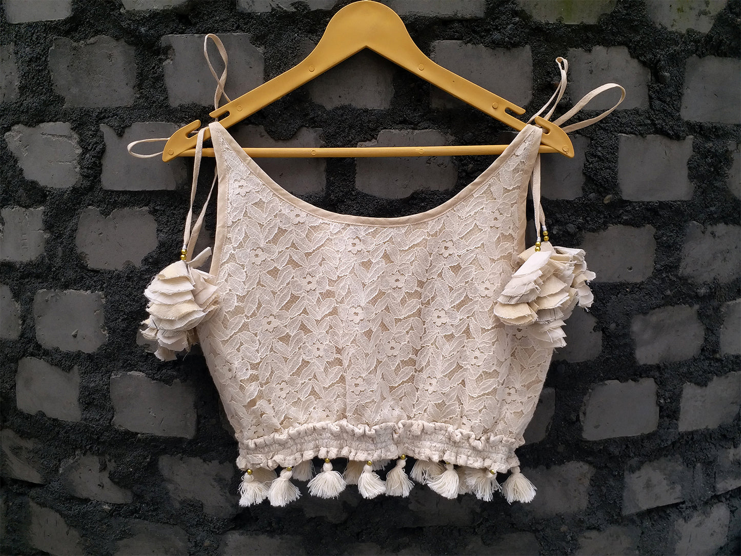 Cloudy Lace Ivory Brallet