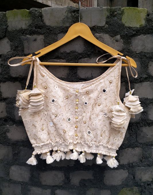 Cloudy lace brallet